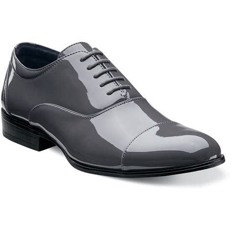 dark grey men's dress shoes.